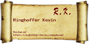 Ringhoffer Kevin névjegykártya