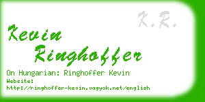 kevin ringhoffer business card